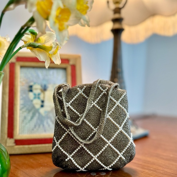 Hand beaded vintage bag - Picture 3 of 9